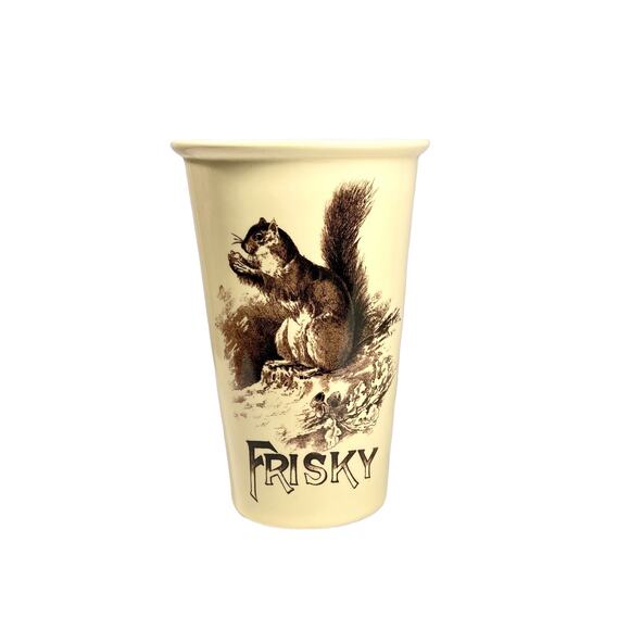 Vintage Frisky Coffee Cup Victorian Trading Company Squirrel Mug - Picture 6 of 6